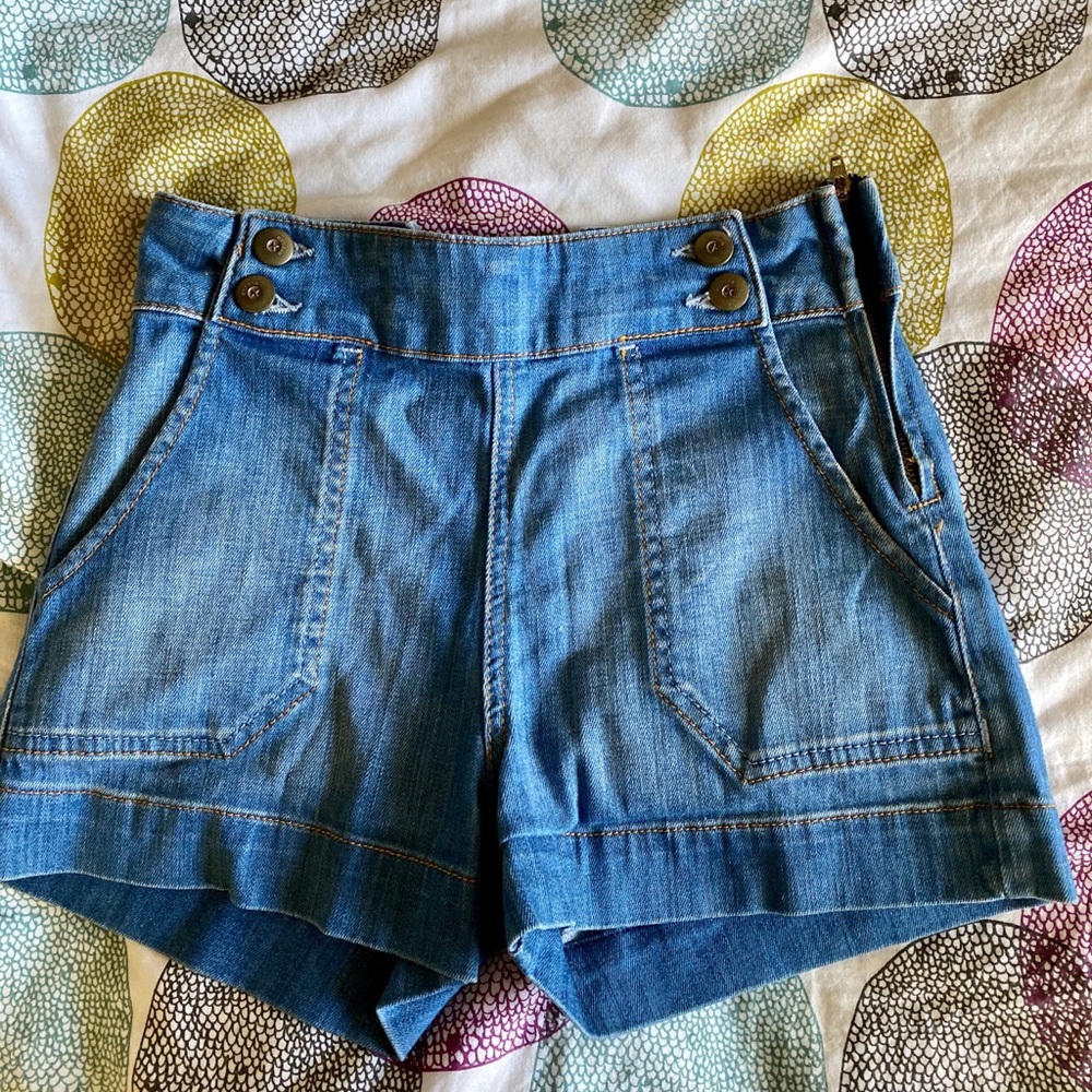 Denim shorts